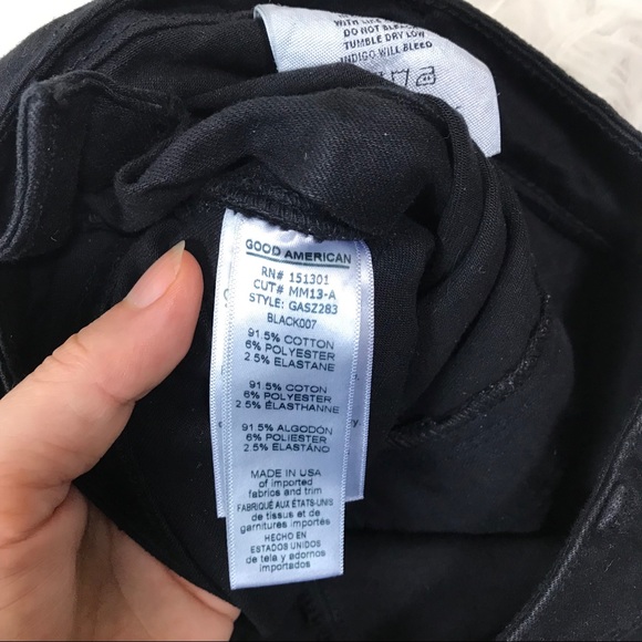 NEW Good American High Waist side zip skinny jeans - Picture 6 of 8